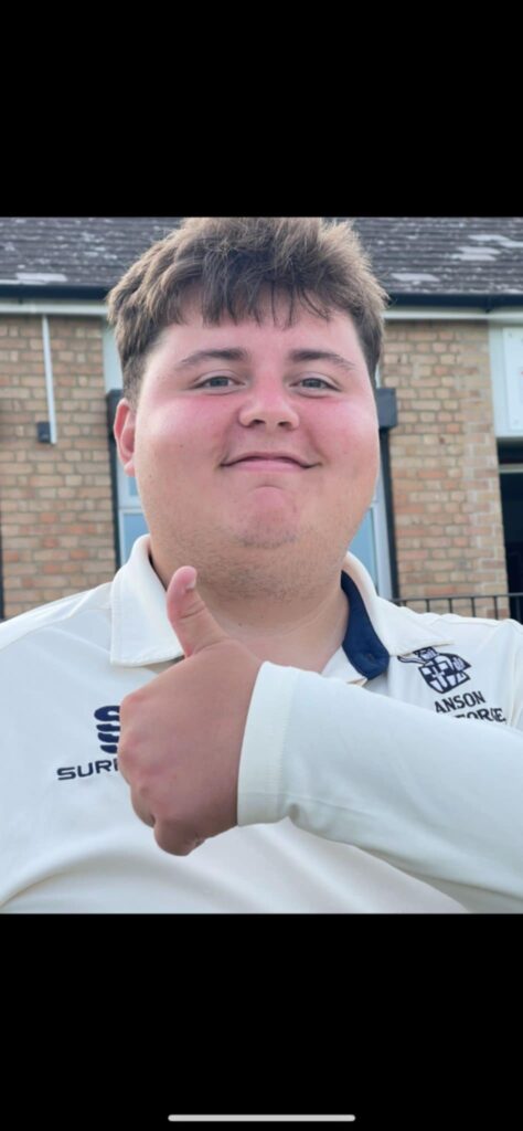 Charlie Brooks gives a thumbs up after a match